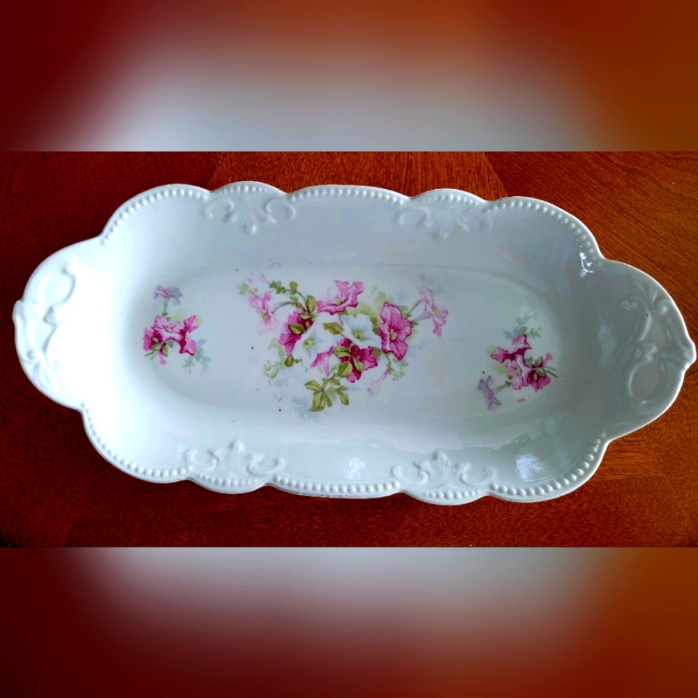 Vintage Ceramic Bread Tray or Rectangular Serving Dish